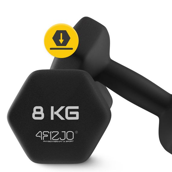 Гантелі вінілові 4FIZJO Classic 2 x 8 кг (P-5905973403214) | Зображення 2