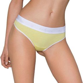 Спортивные трусики-стринги Passion PS007 PANTIES L, yellow sexstyle