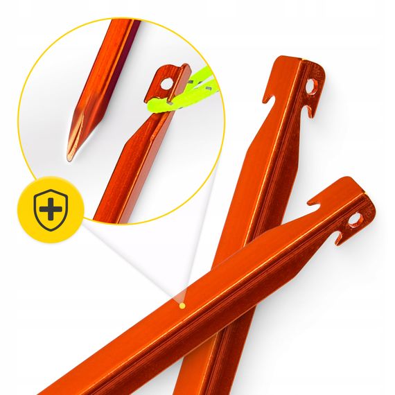 Набір кілочків для намету Mountain Goat алюмінієві 18 см, V-подібні 10 шт (P-5905973406895) | Зображення 8