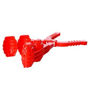 Сніжколіп на 2 заряди MS 1282 У вигляді гранати  Червоний