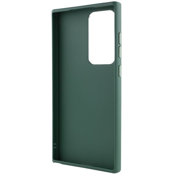 TPU чохол Bonbon Metal Style для Samsung Galaxy S24 Ultra Зелений / Army green | Зображення 2