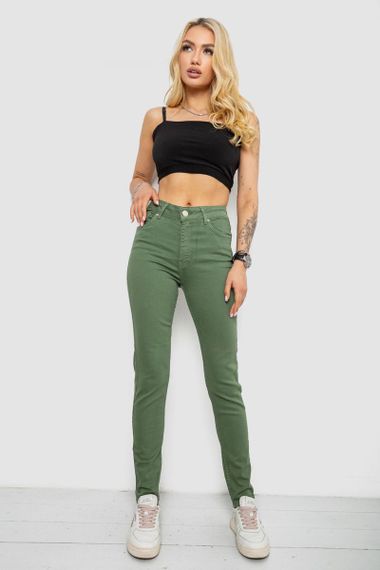 Джинси жіночі Slim Fit, колір зелений, 182R1489S19 | Зображення 1
