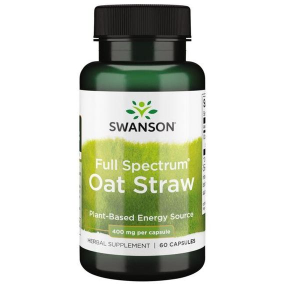 Тонізуючий засіб Swanson Full Spectrum Oat Straw 400 mg 60 Caps