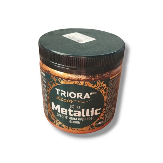 Декоративна акрилова емаль ТМ «ТRІОRА» 0,4 КГ 928 Червоне Золото
