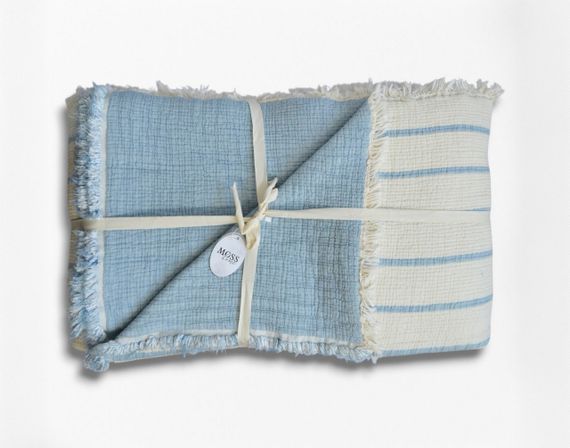 Муслінове покривало Moss Exclusive Muslin 230 х 250 см. Mavi | Зображення 2