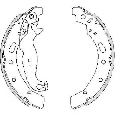 Колодка гальм. барабан. FORD FIESTA VI задн. (вир-во Remsa) REMSA 424200 на FORD FIESTA VI