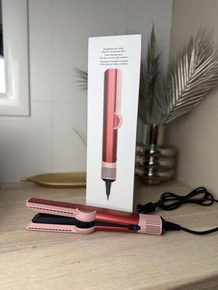 Airstrait HT-01 2-в-1 - випрямляч і фен для волосся, Strawberry Bronze/Blush Pink