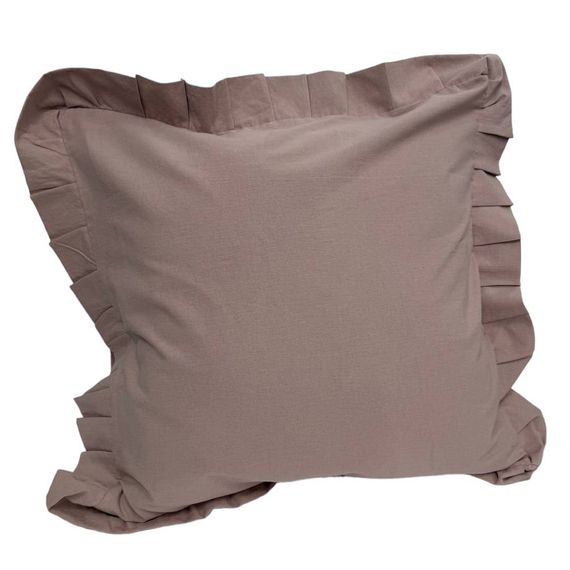 Наволочка декоративна з рюшами Stonewash Pastel Pink SoundSleep 45х45 см | Зображення 1