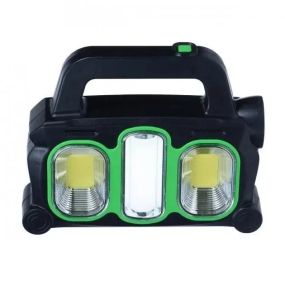 Аккумуляторный LED фонарь прожектор с солнечной панелью USB выход съемные Hurry Bolt HB-6169