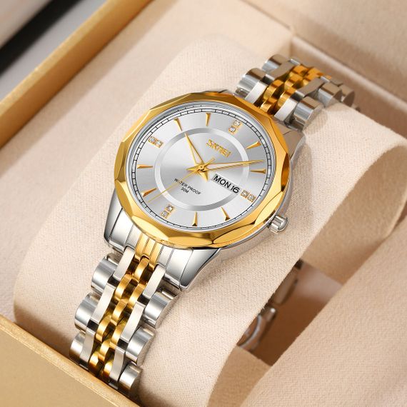 Skmei 9264TGDSI Silver/Gold-Silver | Зображення 2