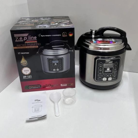 Мультиварка - скороварка Zepline ZP-121 3000W 17 программ объем 7 л | Зображення 5