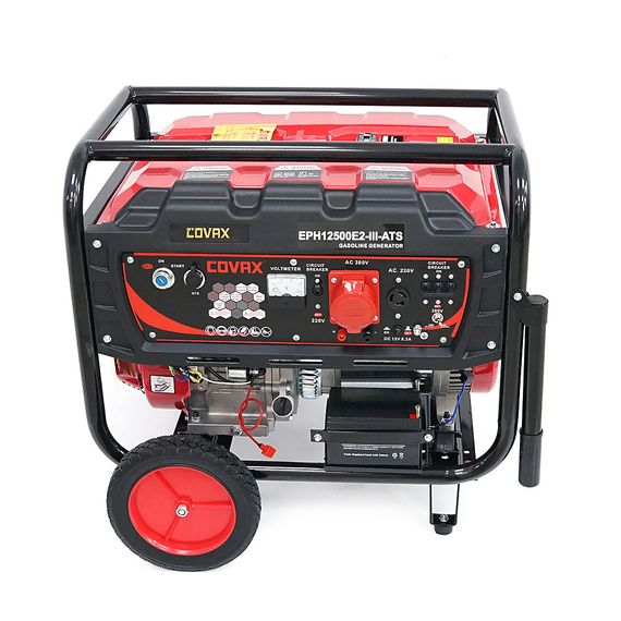 Генератор бензиновий COVAX EPH12500E2-lll-ATS, 8.0kW, 220V-380V, 50Hz, DC12V | Зображення 2