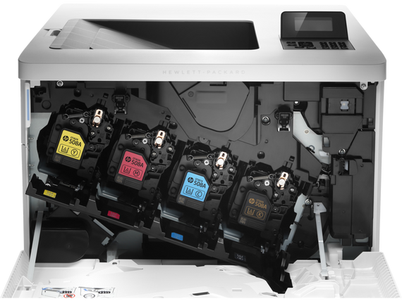 Принтер HP Color LaserJet Enterprise M553dn / Лазерний кольоровий друк / 1200x1200 dpi / A4 / 38 стор/хв / Ethernet, USB 2.0 / Дуплекс б/в | Зображення 2