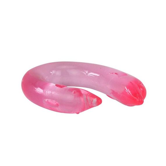 Двосторонній фалоімітатор - Double Dolphin Pink Sex Aura | Зображення 4