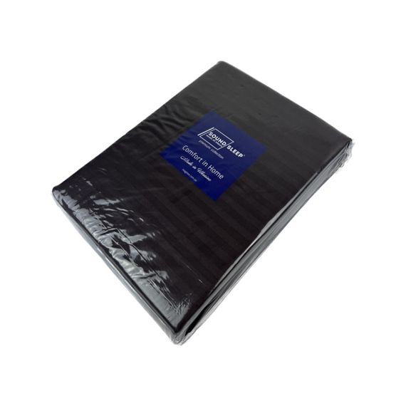 Комплект постільної білизни SoundSleep Stripe Chocolate сатин-страйп сімейний 160х220 см шоколад (94247992) | Зображення 2