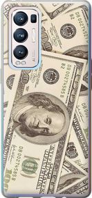 Чехол на Oppo Reno5 Pro Plus Доллары "3016u-2243-17620"