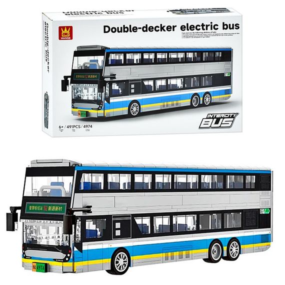 Конструктор 4974 "Двоповерховий автобус" 491 деталь, в коробці (6903317754939) | Зображення 2
