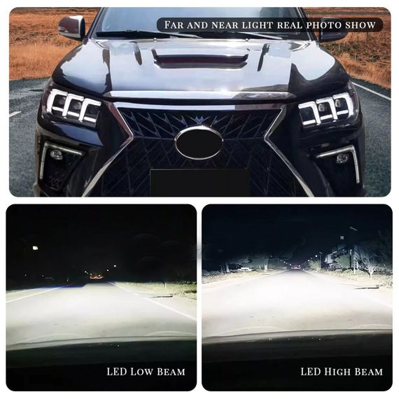 Передня оптика Lexus-design V2 2015-2019 (2 шт) для Toyota Hilux 2015- рр | Зображення 2