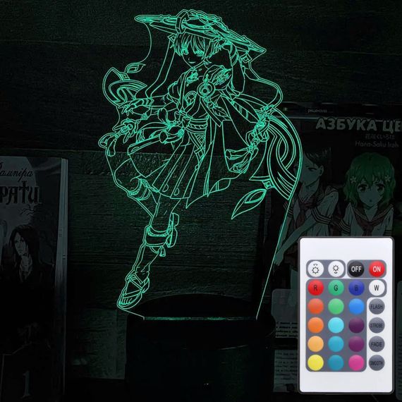 Акриловий світильник-нічник з пультом 16 кольорів Скарамуча tty-n002310