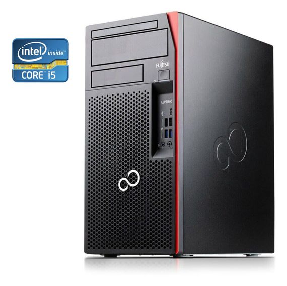 ПК Б-клас Fujitsu Esprimo P757 Tower / Intel Core i5-6500 (4 ядра по 3.2 - 3.6 GHz) / 8 GB DDR4 / 500 GB HDD / Intel HD Graphics 530 / DVD-RW б/в