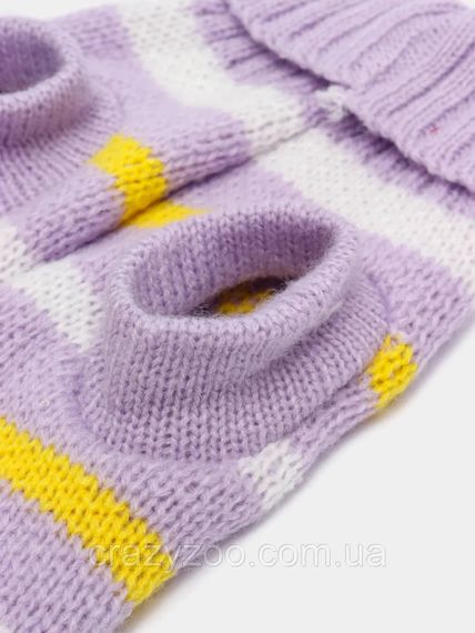 Свитер для собак и котов EcoToys Purple Stripe L лавандовый A: 31 см B: 33 см C: 19 см 6970 | Зображення 2