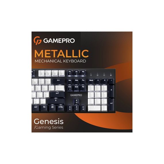 Клавіатура GamePro Genesis Metallic MK144B Outemu Red Switch USB UA Black (MK144B) | Зображення 6
