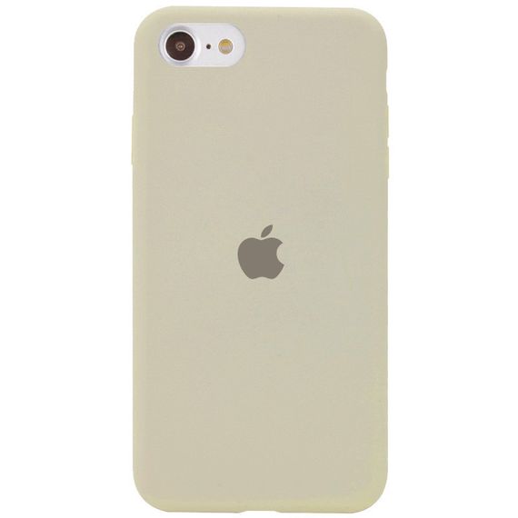 Чохол Silicone Case Full Protective (AA) для Apple iPhone SE (2020) Бежевий / Antique White