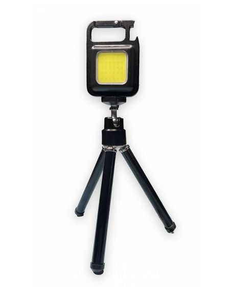 Ліхтарик - брелок Keychain Light 15155 Mini COB акумуляторний з карабіном та магнітом Чорний | Зображення 8