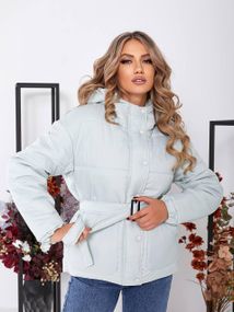 Куртка з поясом, арт. 332, мята