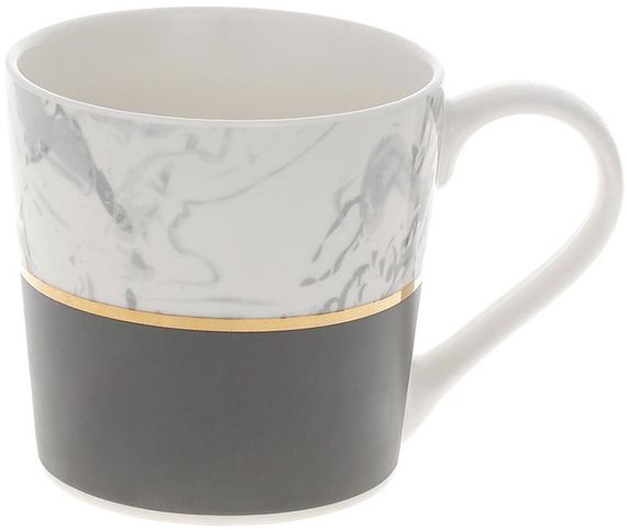 Кружка Marble White-Gray порцеляна 350мл