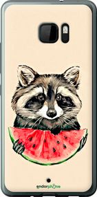 Чохол на HTC U Ultra Єнотик з кавуном "4605u-833-2448"