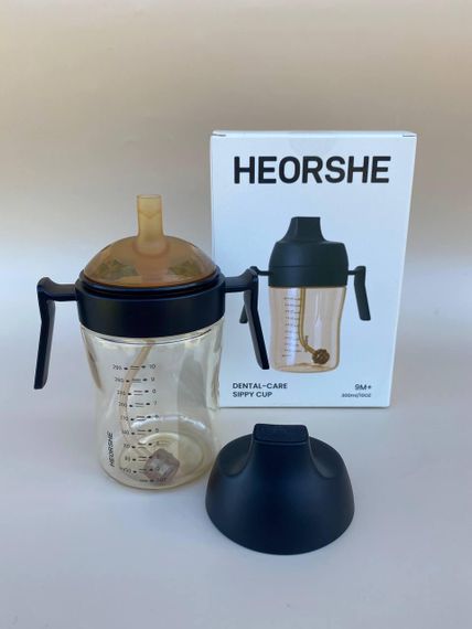 Поїльник дитячий HEORSHE 300 мл Чорний | Зображення 3