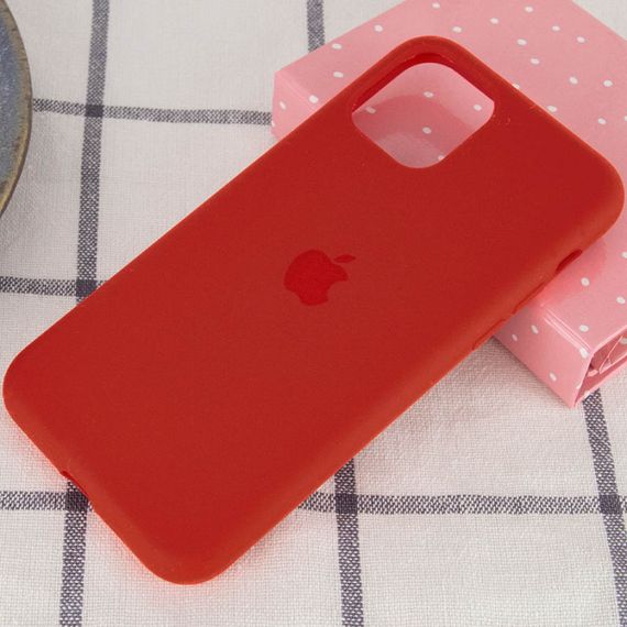 Чохол Silicone Case Full Protective (AA) для Apple iPhone 11 Pro Max (6.5") Червоний / Dark Red | Зображення 1