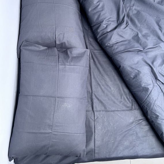 Комплект постельного белья Monoton Grey SoundSleep бязь полуторный | Зображення 1
