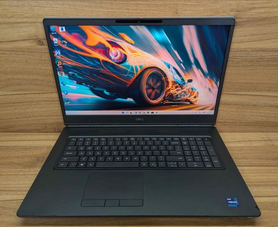 Мобильная рабочая станция Б-класс Dell Precision 7760 / 17.3" (3840x2160) IPS / Intel Xeon W-11855M (6 (12) ядер по 3.2 - 4.9 GHz) / 32 GB DDR4 / 512 GB SSD / nVidia RTX A4000, 8 GB GDDR6, 256-bit / WebCam / Windows 11 б/у + Подарок Беспроводная мышь | Зображення 1