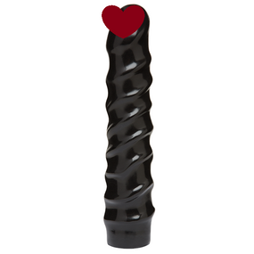 Дилдо Doc Johnson CodeBlack - 8 Inch Raging Vac-U-Lock із стимулювальним рельєфом, діаметр 3,8 см Sex Aura
