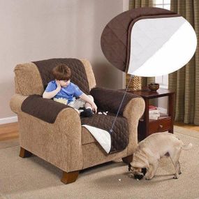 Накидка на крісло двостороння Couch Coat Коричнева