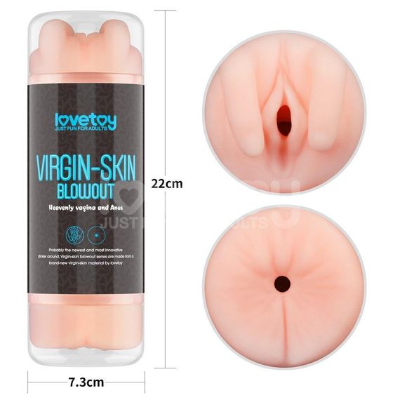 Мастурбатор подвійний SKIN BLOWOUT DOUBLE SIDE STROKER Sex Aura | Зображення 9
