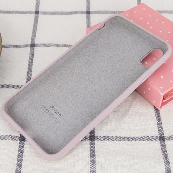 Чохол Silicone Case Full Protective (AA) для Apple iPhone X / XS (5.8") Сірий / Lavender | Зображення 2