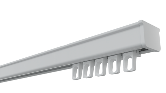 Карниз для штор профіль KS (в зборі) Білий