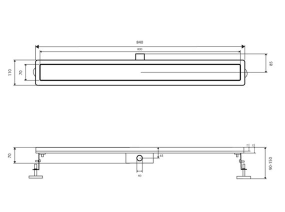 Трап Qtap Taurus FA800 з сухим затвором QTTAUFA800 | Зображення 1