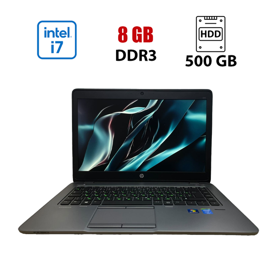 Ноутбук HP EliteBook 840 G2 / 14" (1920x1080) IPS / Intel Core i7-5600U (2 (4) ядра по 2.6 - 3.2 GHz) / 8 GB DDR3 / 500 GB HDD / AMD Radeon R7 M260X, 1 GB GDDR5, 128-bit / WebCam / Без АКБ б/в