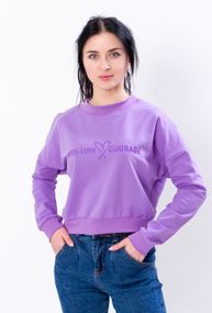 Джемпер жіночий укорочений Носи своє 48 Фіолетовий (p-10152-108114)