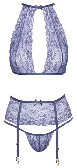 Комплект сексуальний Kissable Suspender Set S/M Sex Aura | Зображення 3