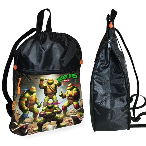 Школьный рюкзак детский Черепашки-ниндзя + Сумка для обуви спортивной формы рюкзак-мешок  для мальчика (01780) | Зображення 1