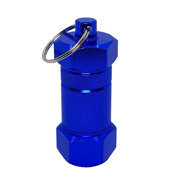 Контейнер Таблетница Брелок На Ключи "Keychain Container Blue" | Зображення 2