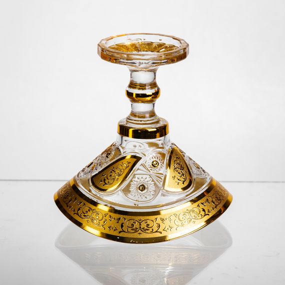 Цукерниця скляна Bogema Gold 15 см Yiwu HP-34-134 | Зображення 4