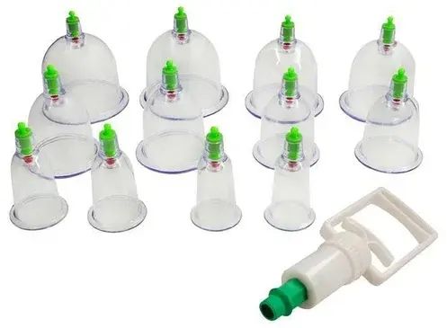 Вакуумні банки 12 штук у комплекті антицелюлітні | Зображення 1