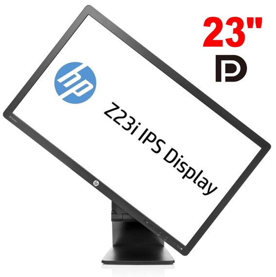 Монітор HP Z23i / 23" (1920x1080) IPS / 1x DisplayPort, 1x DVI, 1x VGA, 3x USB 2.0 / VESA 100x100 / Pivot б/в | Зображення 1