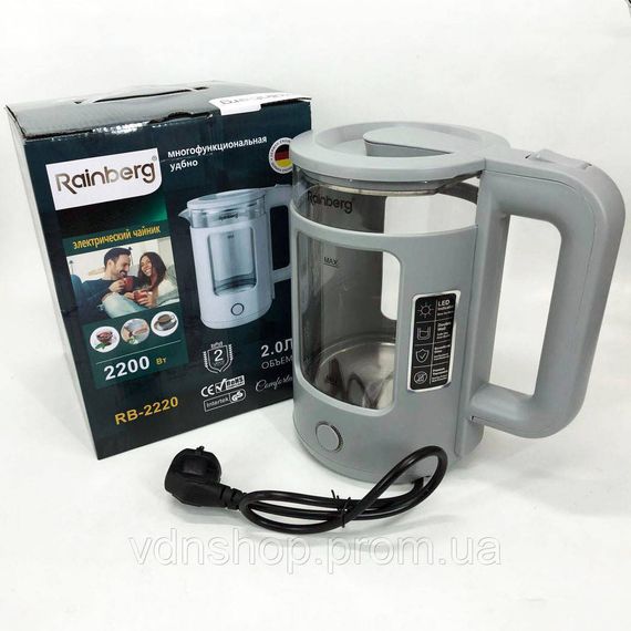 Чайник для закипания воды, Чайник электрический многофункциональный Тихий бытовой NZ-49 | Зображення 9